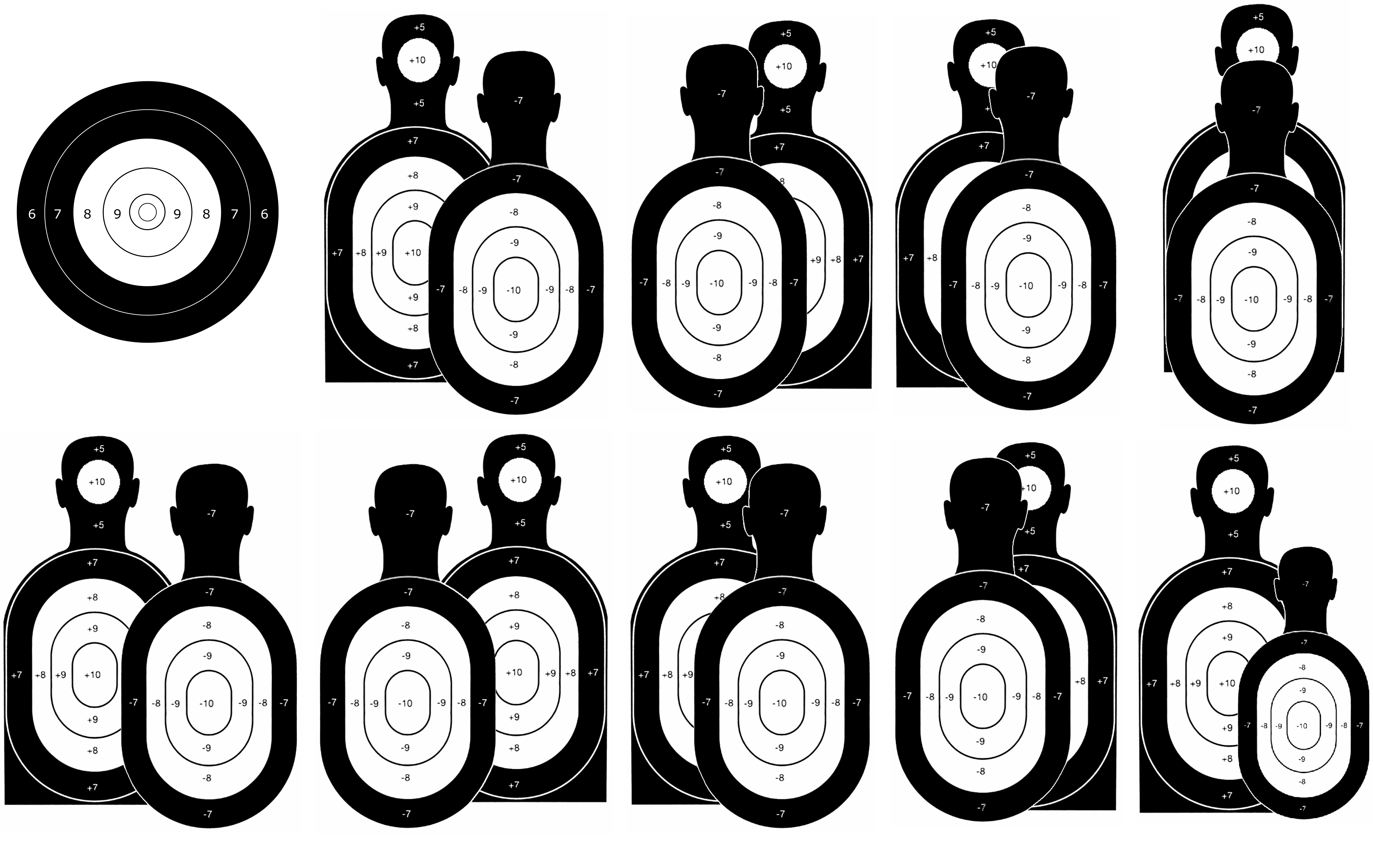 Shooting targets Free to download and ready to print • Enough Gun