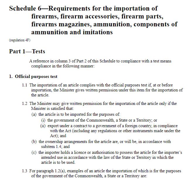 Customs Prohibited Imports Firearms Schedule 6.JPG